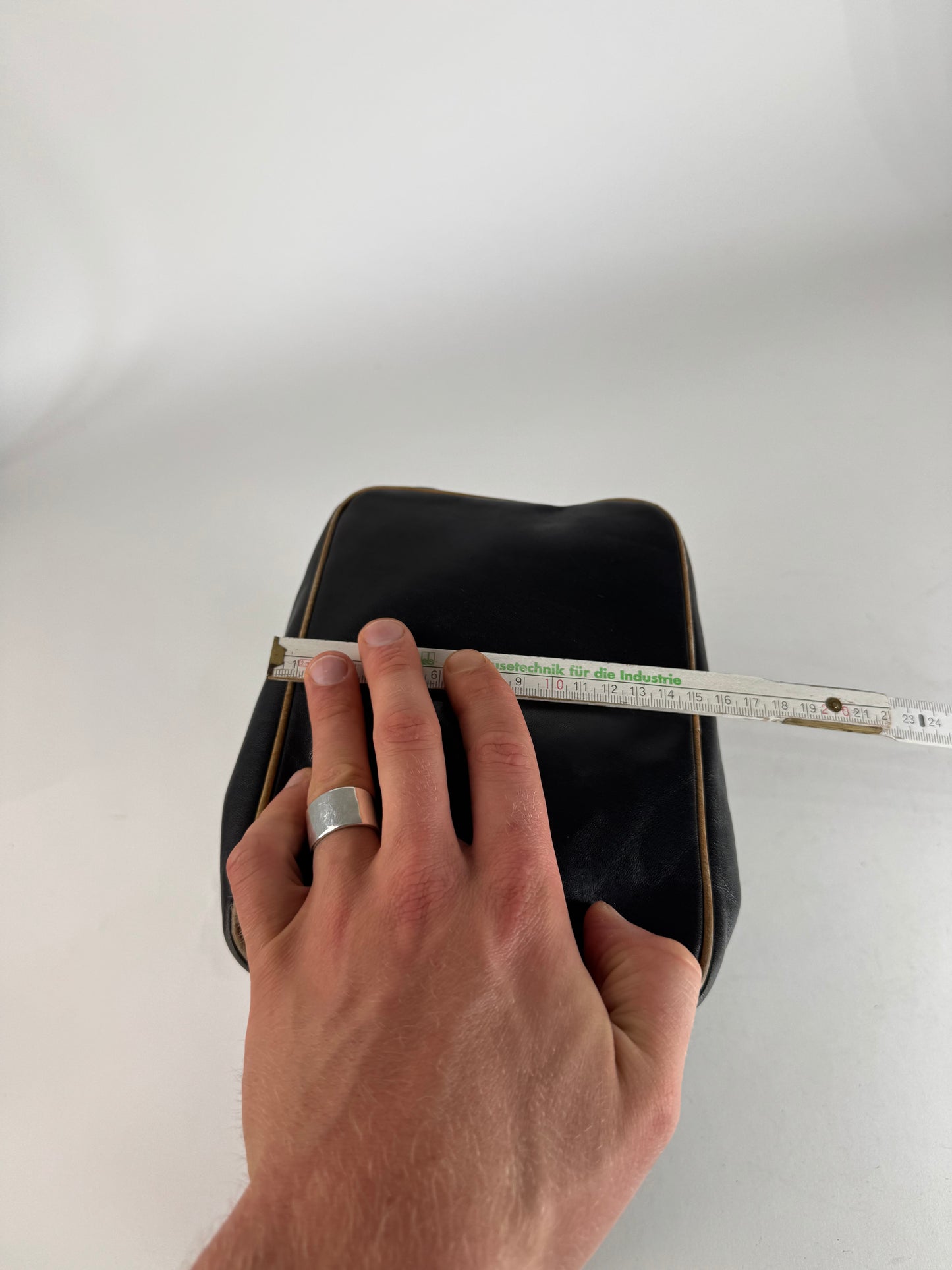 Vintage Celine Paris Sac Seau Leather Bag Black