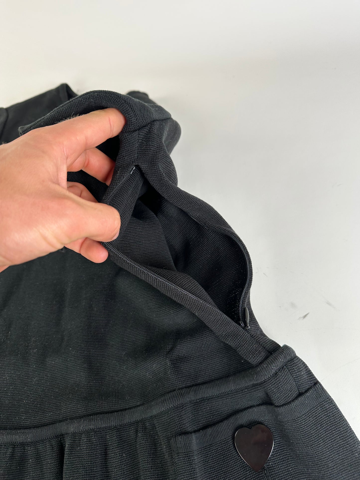 Vintage Saint Laurent Jersey Dress Black M