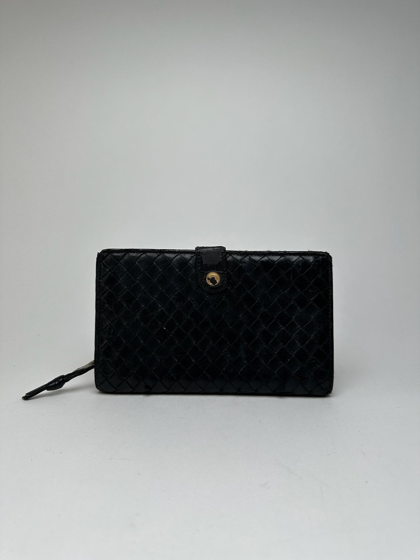 Vintage Bottega Veneta Leather wallet brown black