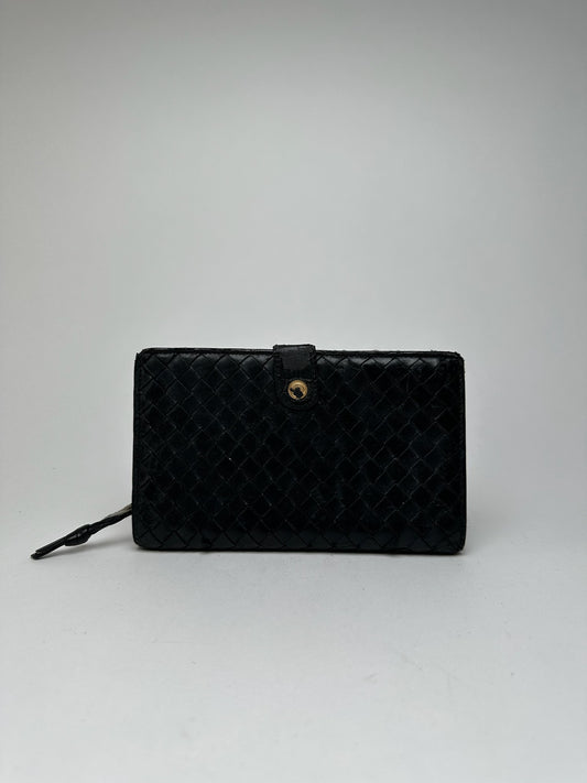 Vintage Bottega Veneta Leather wallet brown black