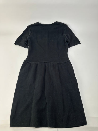 Vintage Saint Laurent Jersey Dress Black M