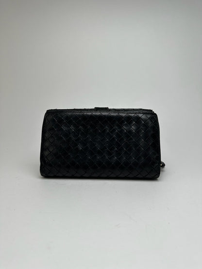 Vintage Bottega Veneta Leather wallet brown black