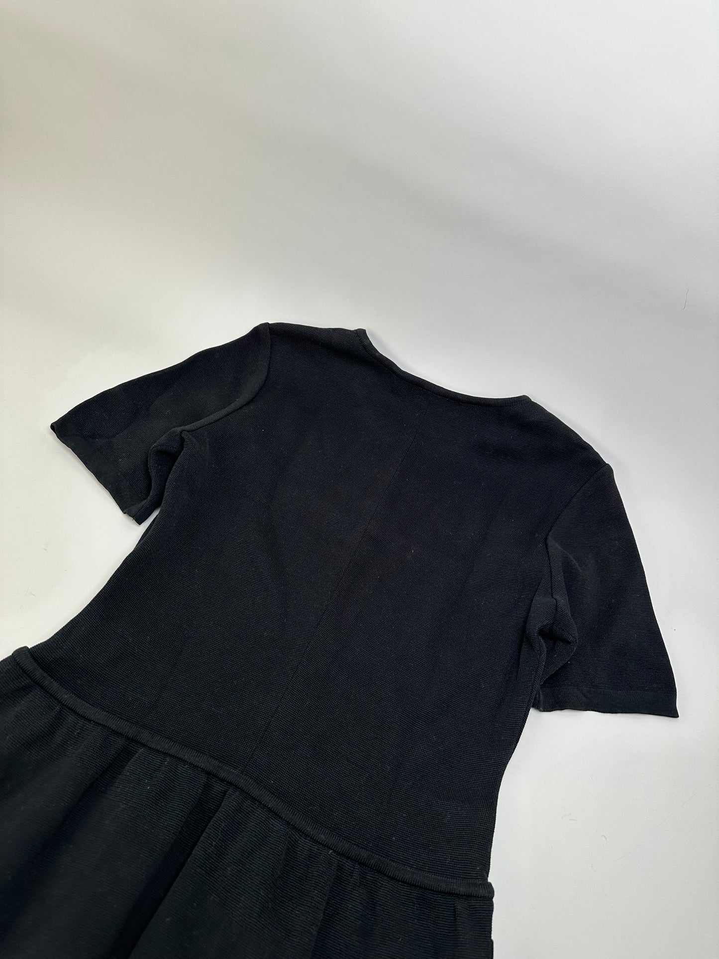 Vintage Saint Laurent Jersey Dress Black M
