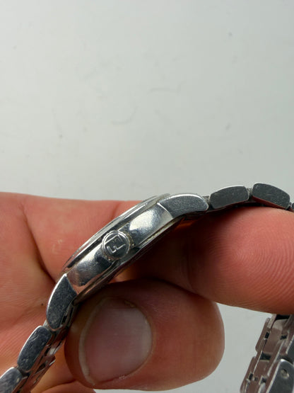 Vintage Fendi Stainless Steel Bracelet Watch Pink Dial Silver
