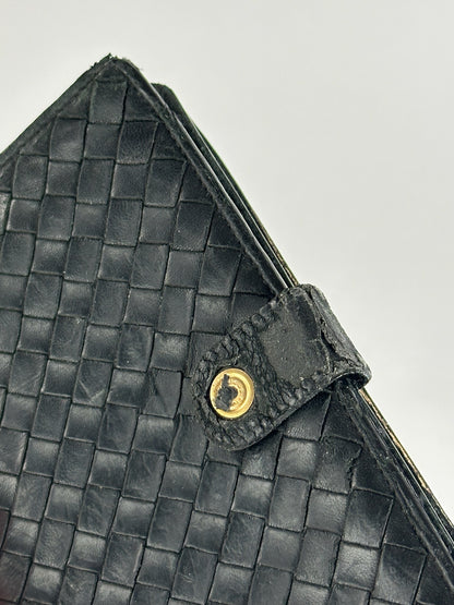 Vintage Bottega Veneta Leather wallet brown black