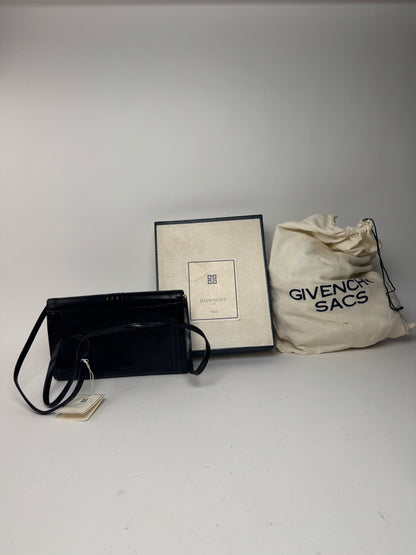 Sac vintage en cuir verni noir Givenchy