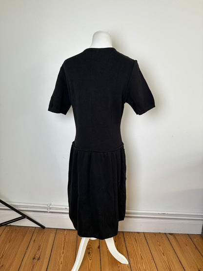 Vintage Saint Laurent Jersey Dress Black M