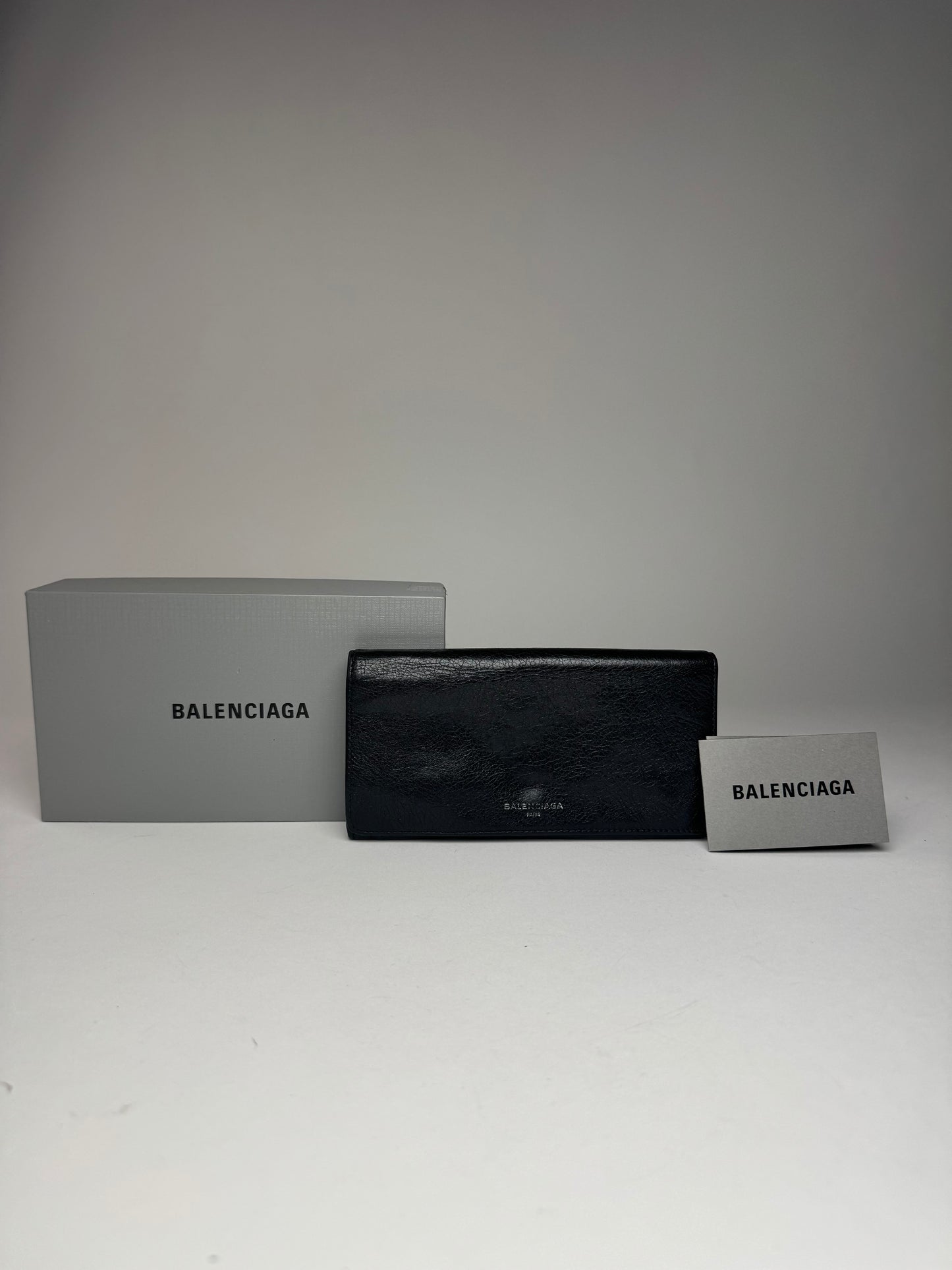 Vintage Balenciaga Leather Wallet Black