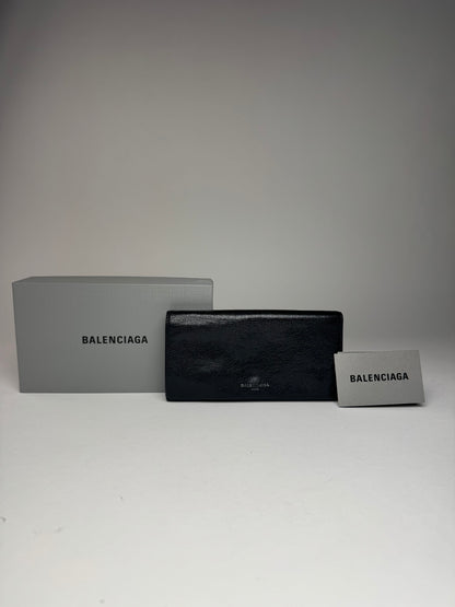 Vintage Balenciaga Leather Wallet Black
