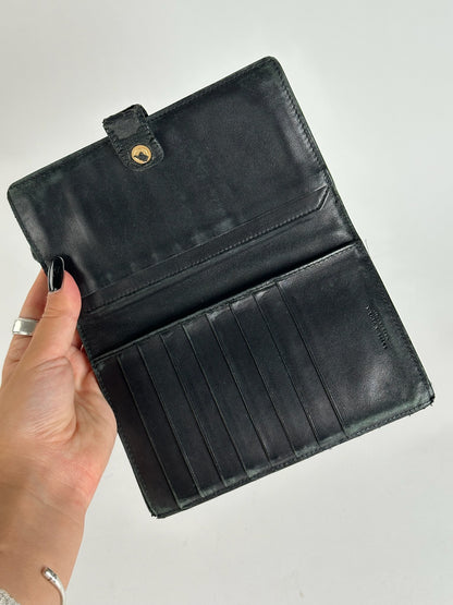 Vintage Bottega Veneta Leather wallet brown black