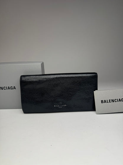 Vintage Balenciaga Leather Wallet Black