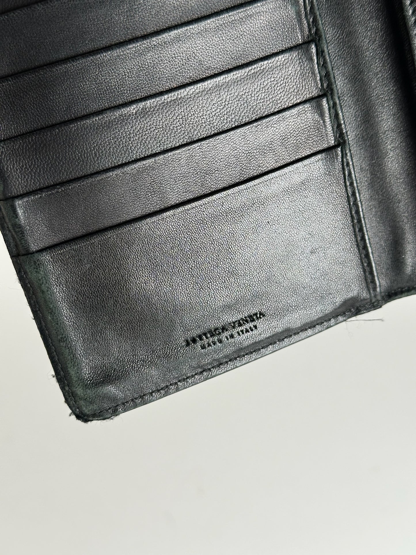 Vintage Bottega Veneta Leather wallet brown black