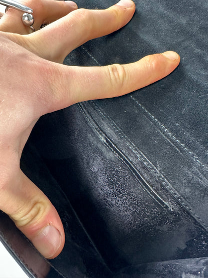 Vintage Gucci Horsebit Patent Leather Bag Black