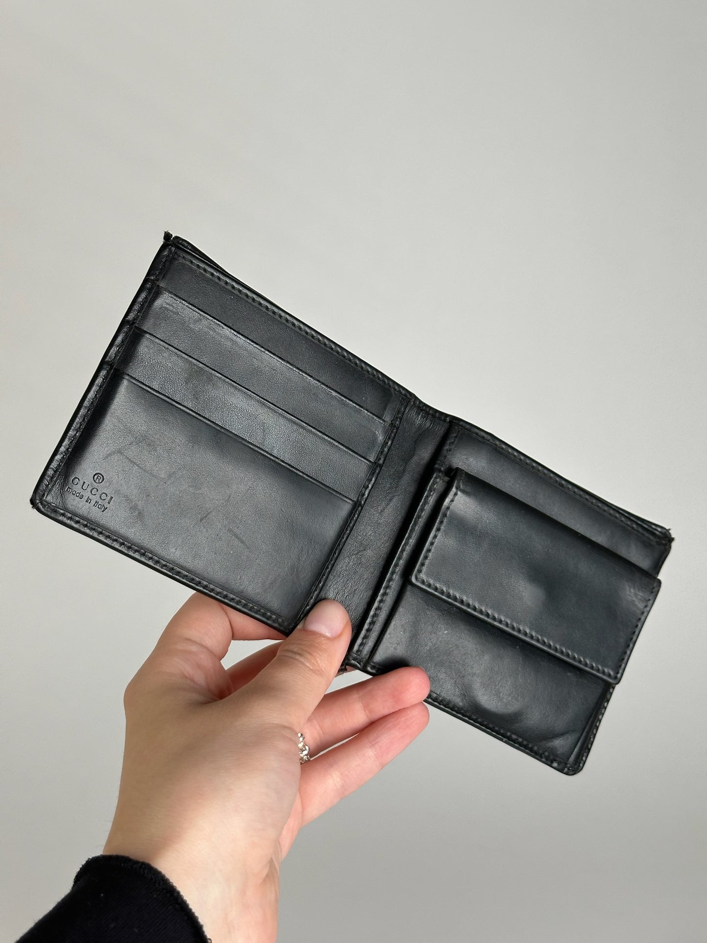 Vintage Gucci Flapable Wallet Black
