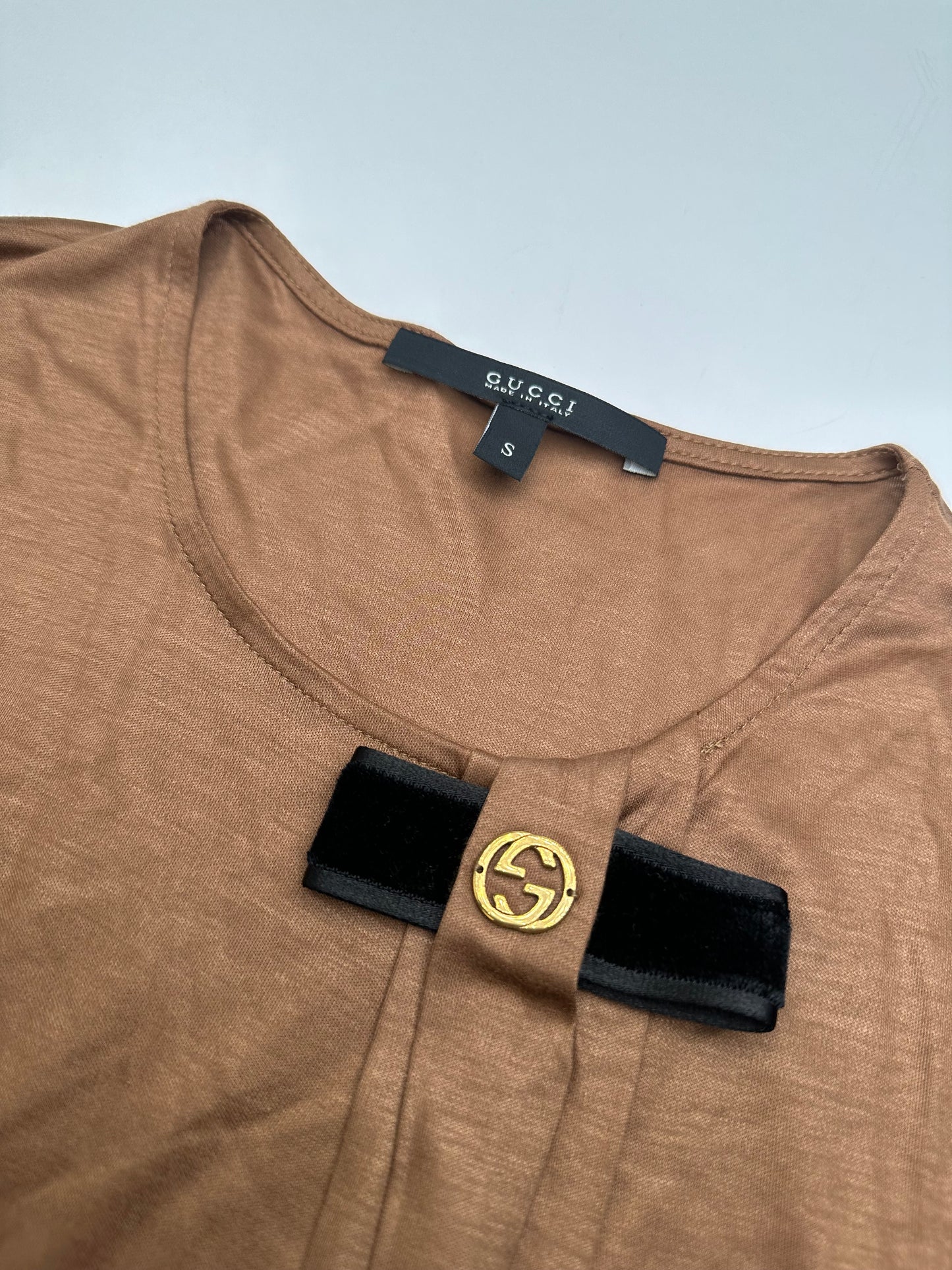 Vintage Gucci GG Shirt Brown M