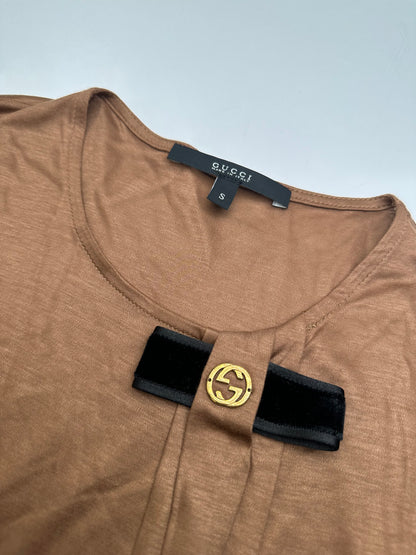 Vintage Gucci GG Shirt Brown M
