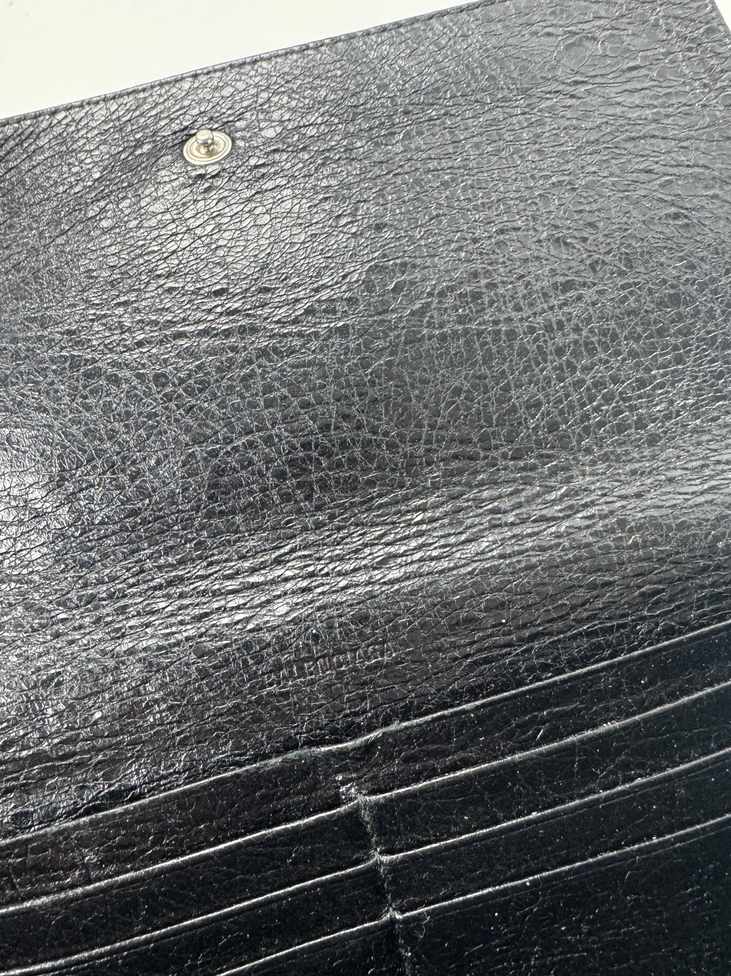 Vintage Balenciaga Leather Wallet Black