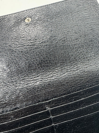 Vintage Balenciaga Leather Wallet Black