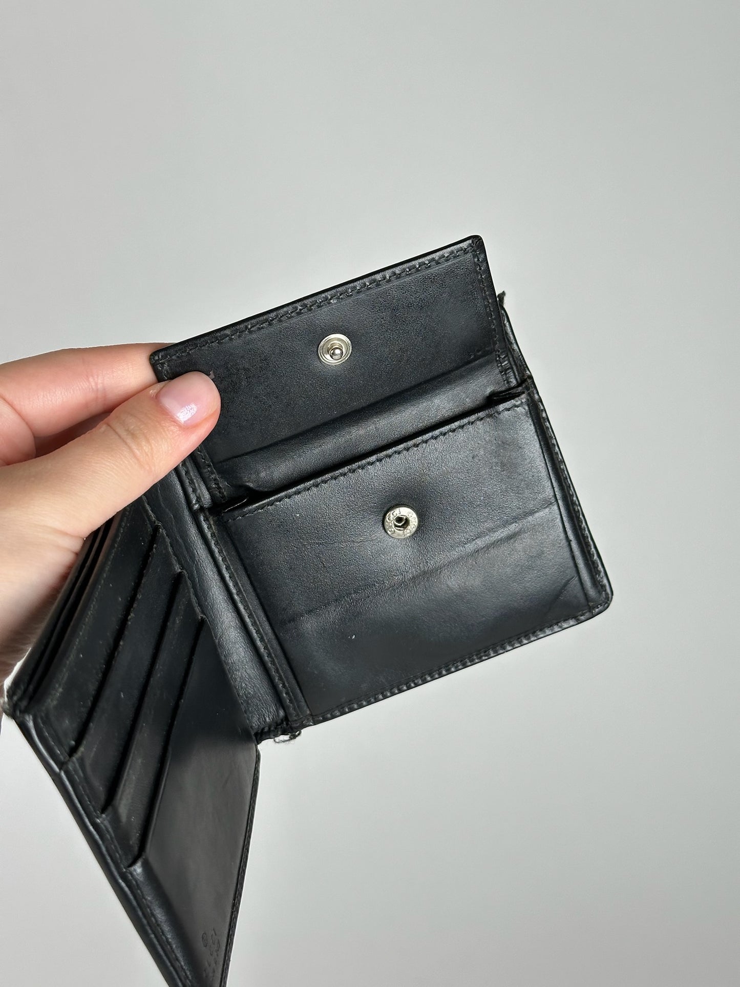 Vintage Gucci Flapable Wallet Black