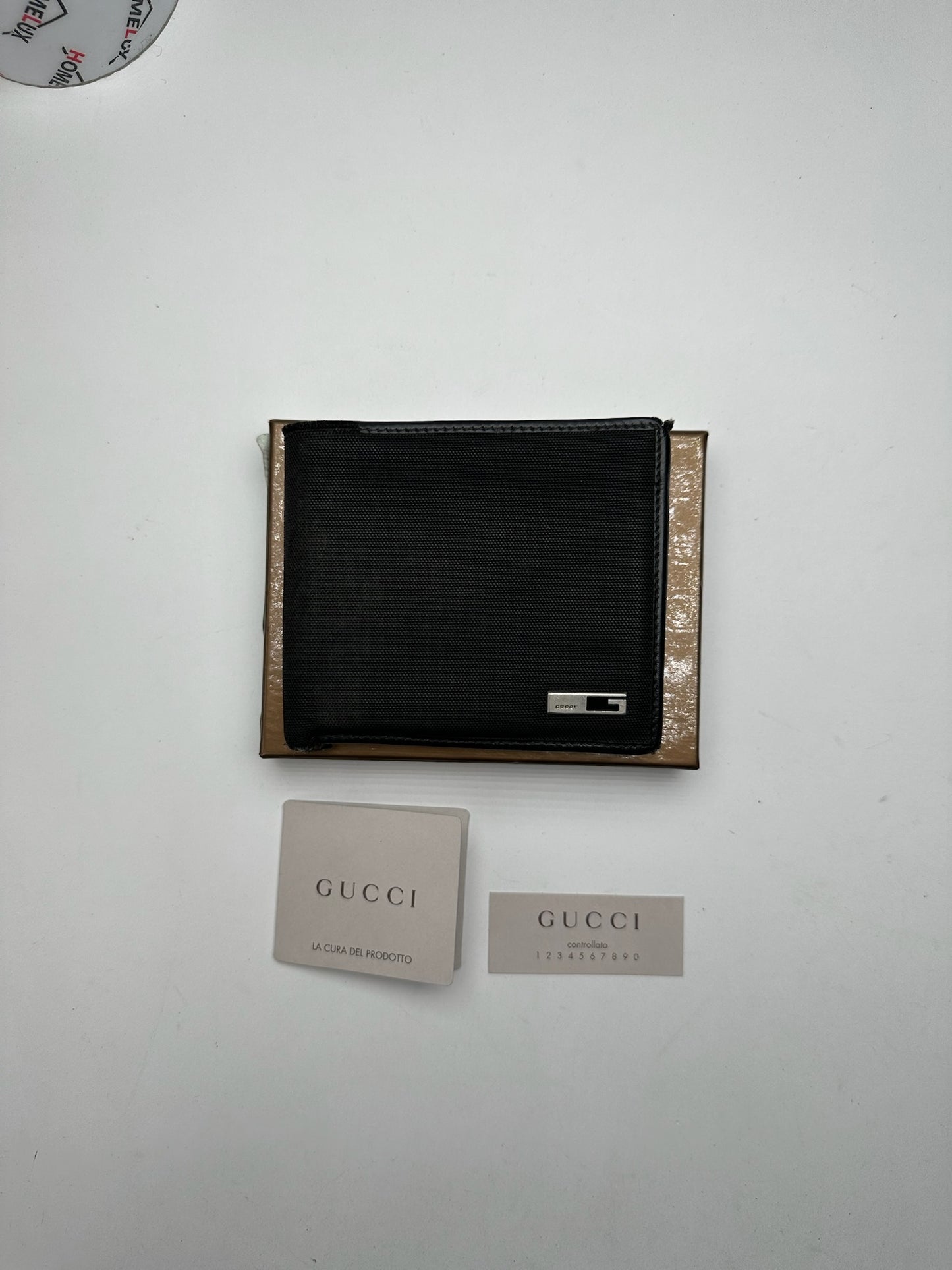 Vintage Gucci Flapable Wallet Black