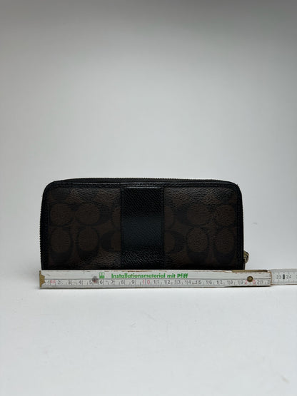 Vintage Coach Leather wallet black purple