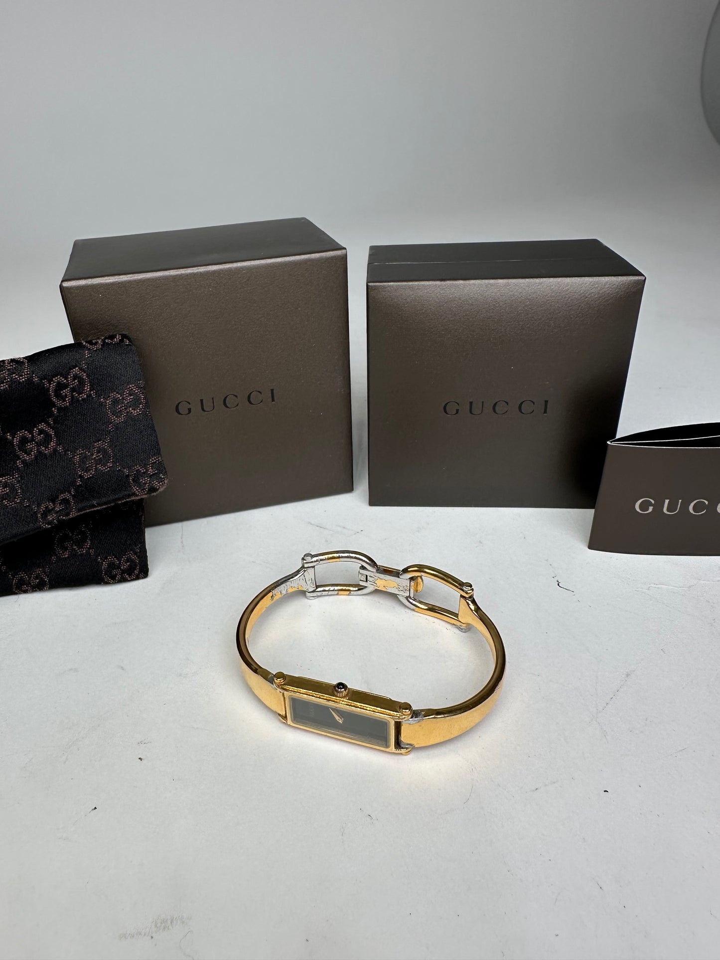 Vintage Gucci Horsebit Watch Golden