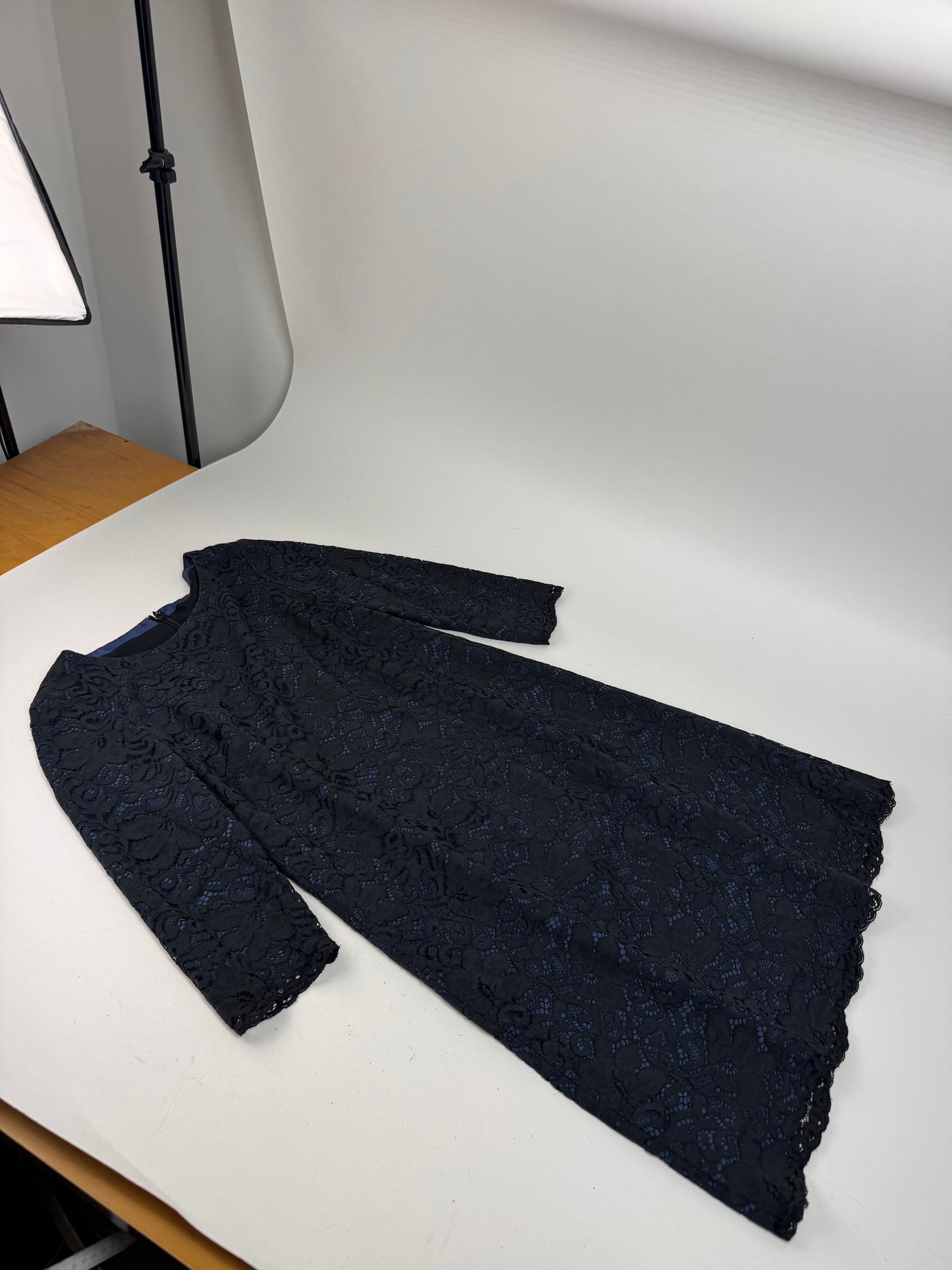 Vintage Courreges Dress Blue Black 38/M