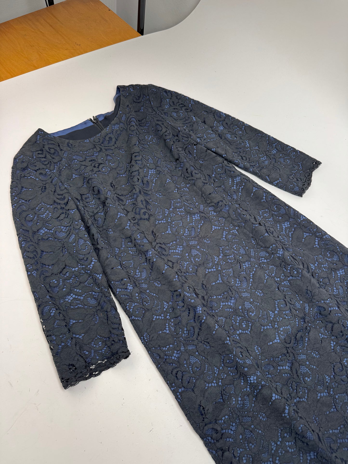 Vintage Courreges Dress Blue Black 38/M