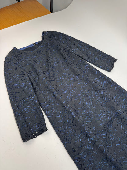 Vintage Courreges Dress Blue Black 38/M