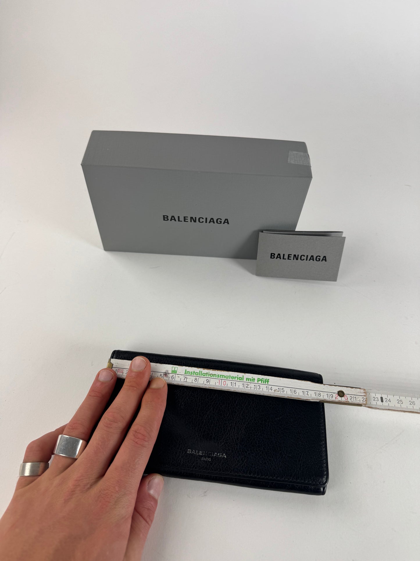 Vintage Balenciaga Leather Wallet Black