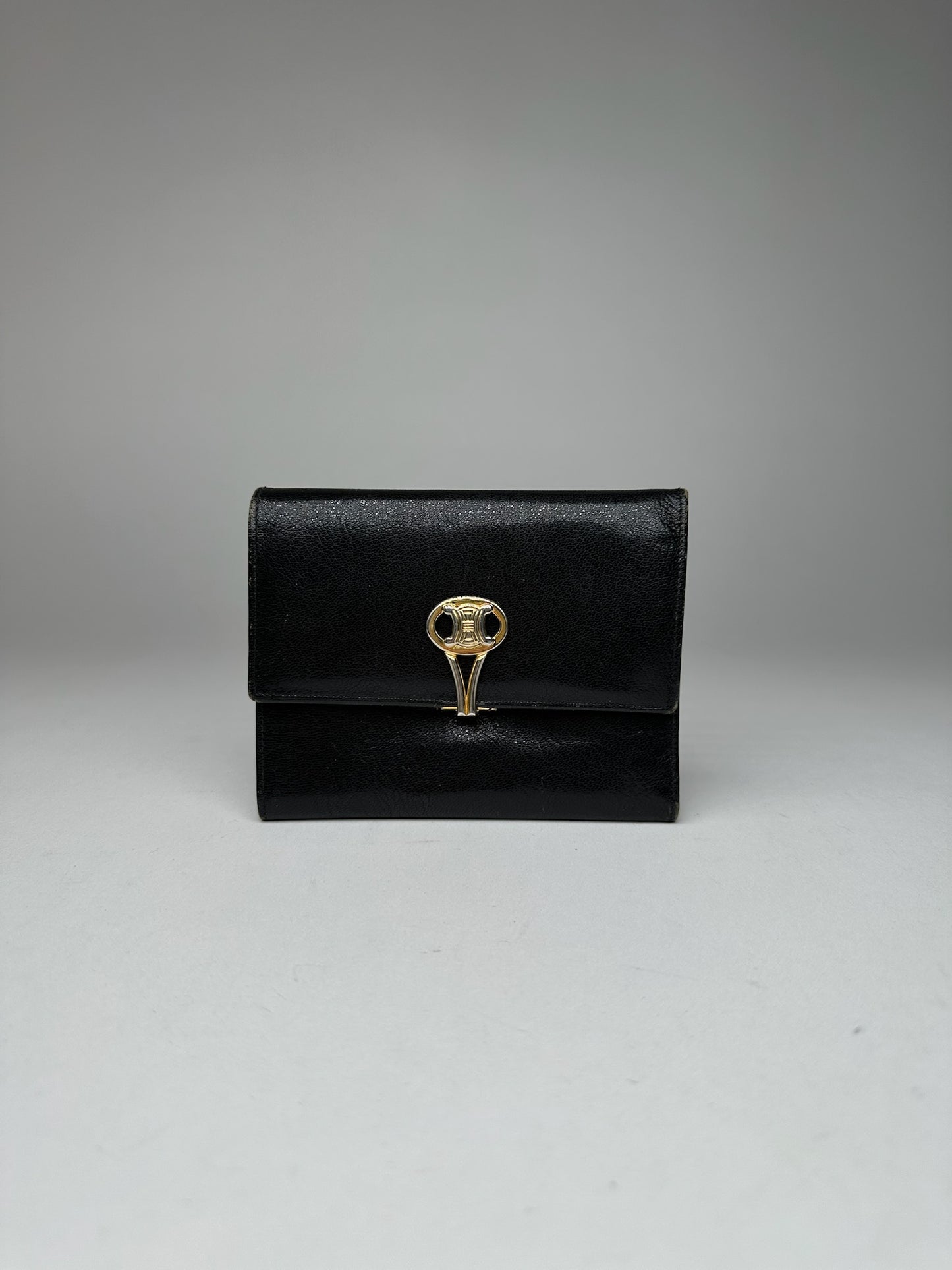 Vintage Celine Paris Leather Wallet black