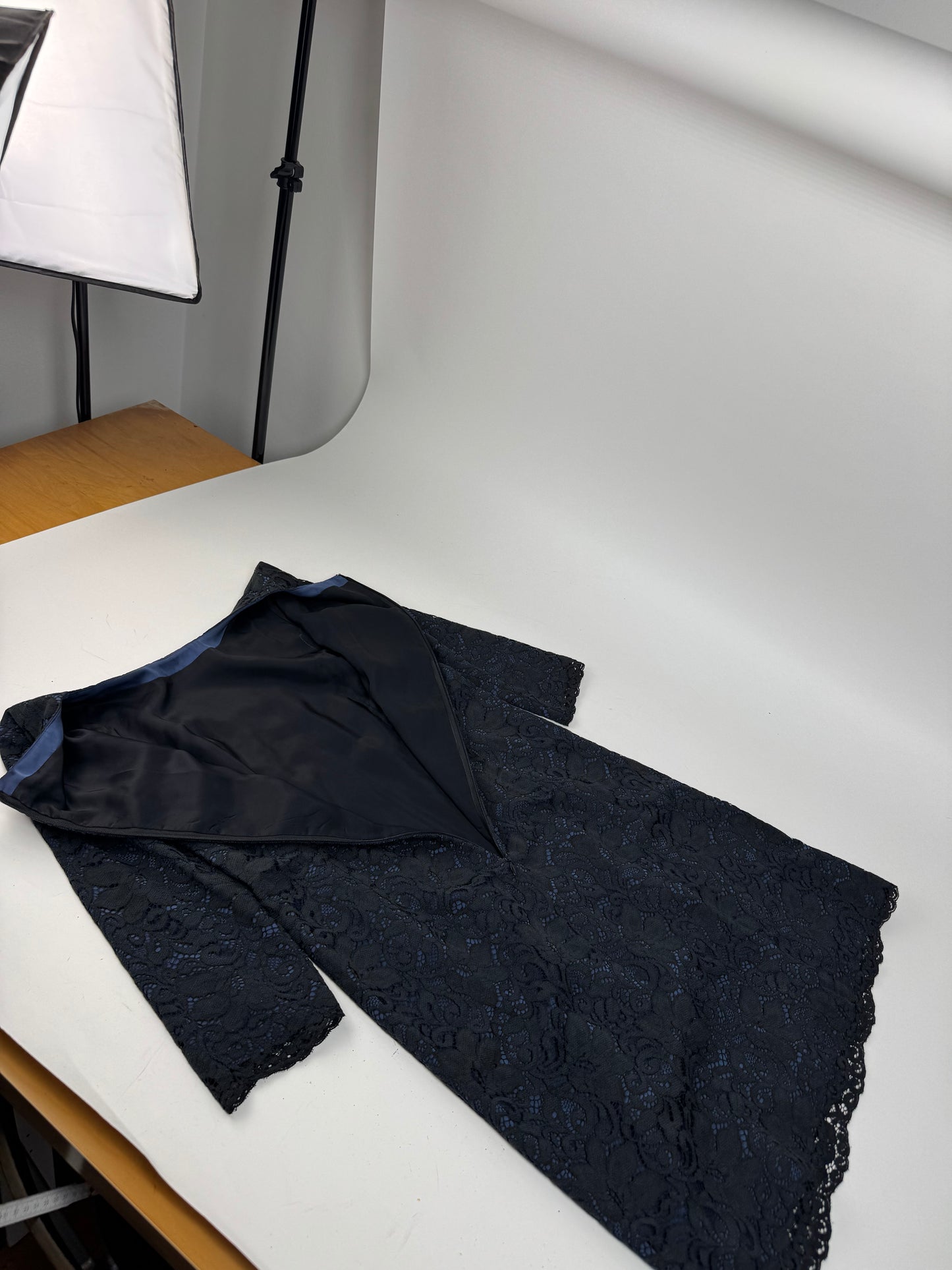 Vintage Courreges Dress Blue Black 38/M