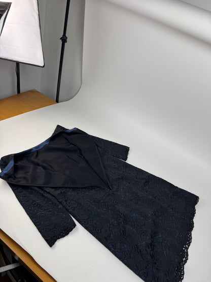 Vintage Courreges Dress Blue Black 38/M