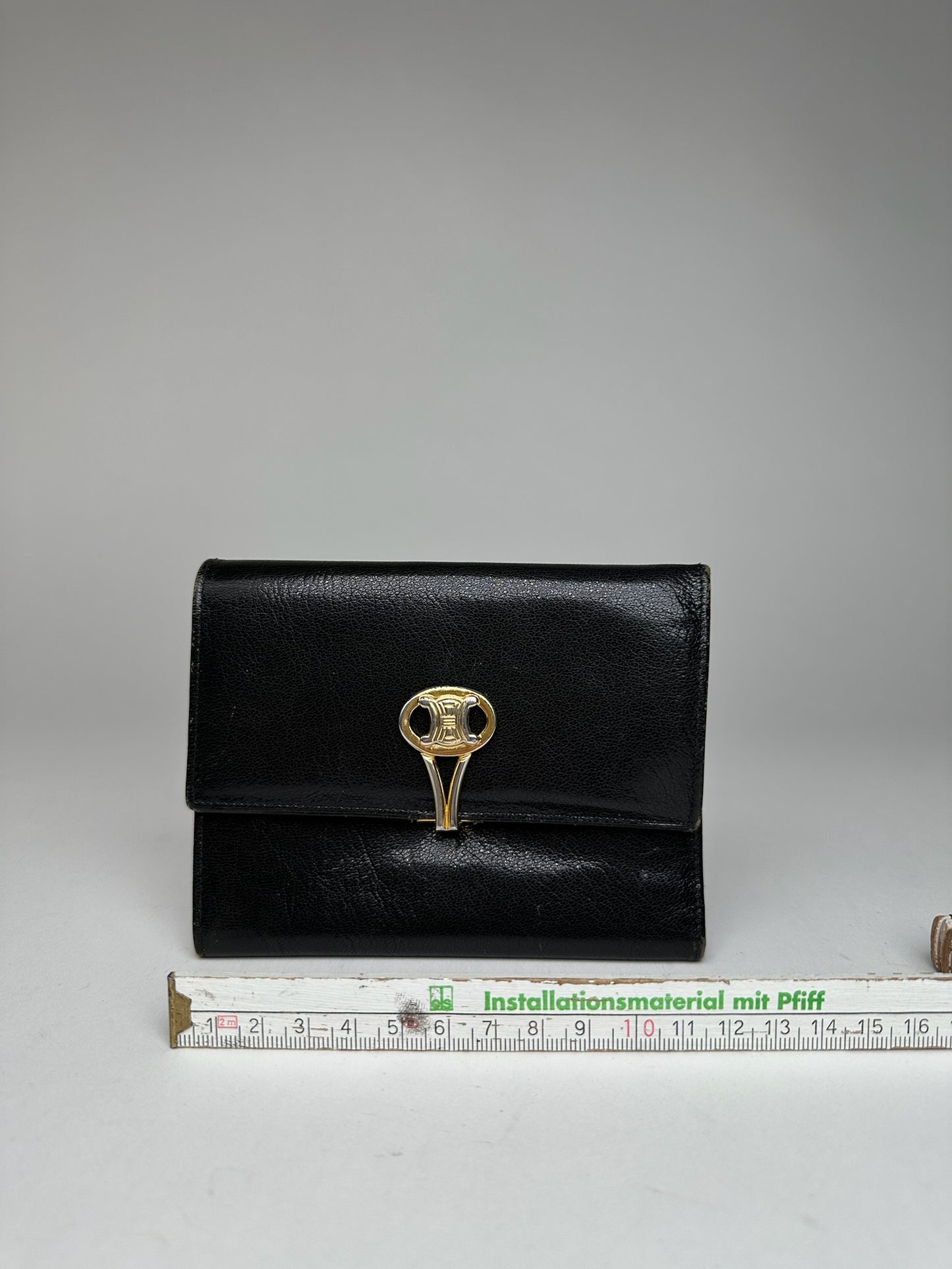 Vintage Celine Paris Leather Wallet black