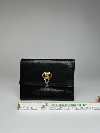 Vintage Celine Paris Leather Wallet black