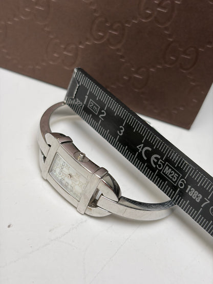 Vintage Gucci Stainless Steel Bracelet Watch Silver