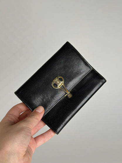 Vintage Celine Paris Leather Wallet black