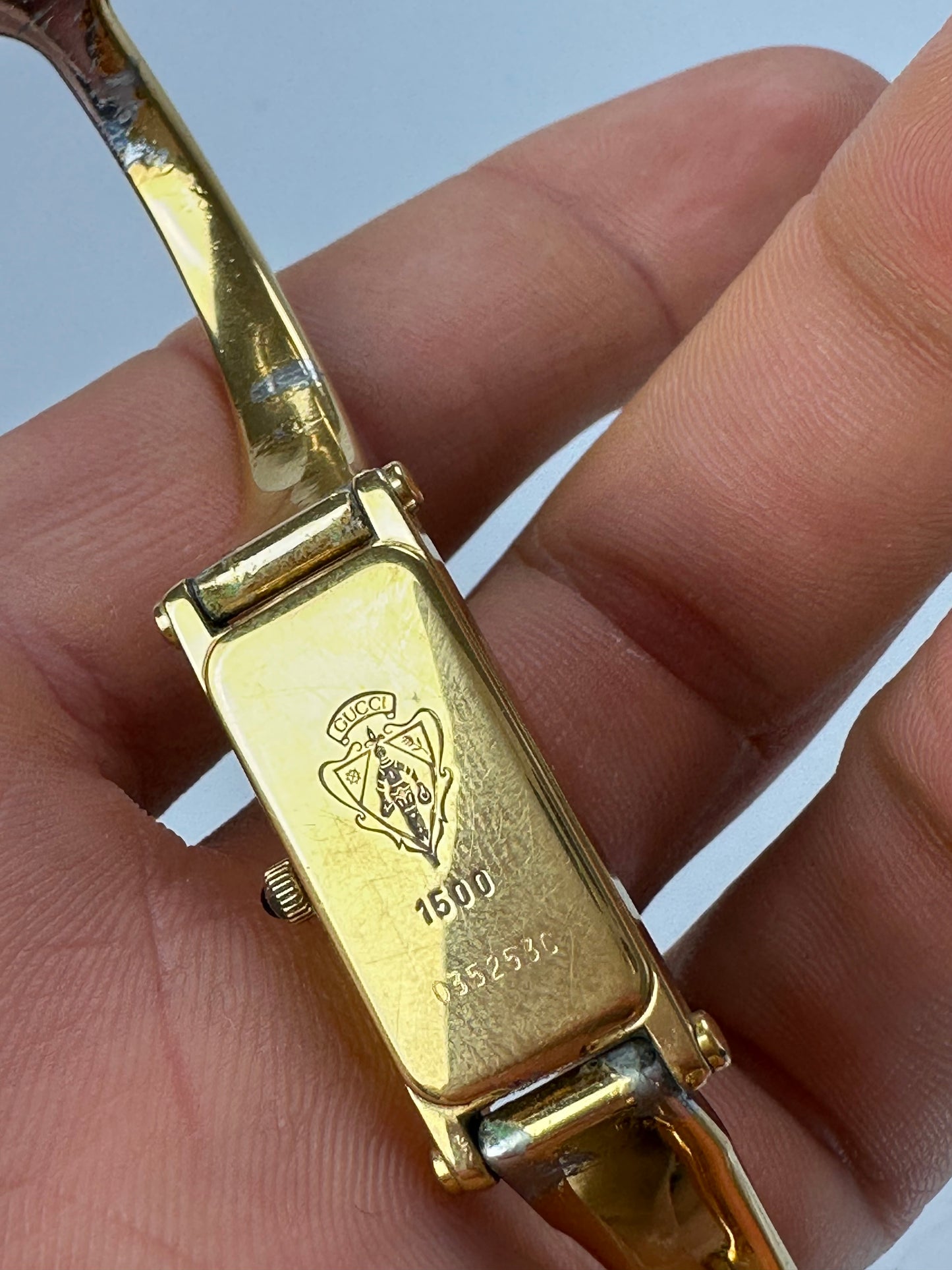 Vintage Gucci Horsebit Watch Golden