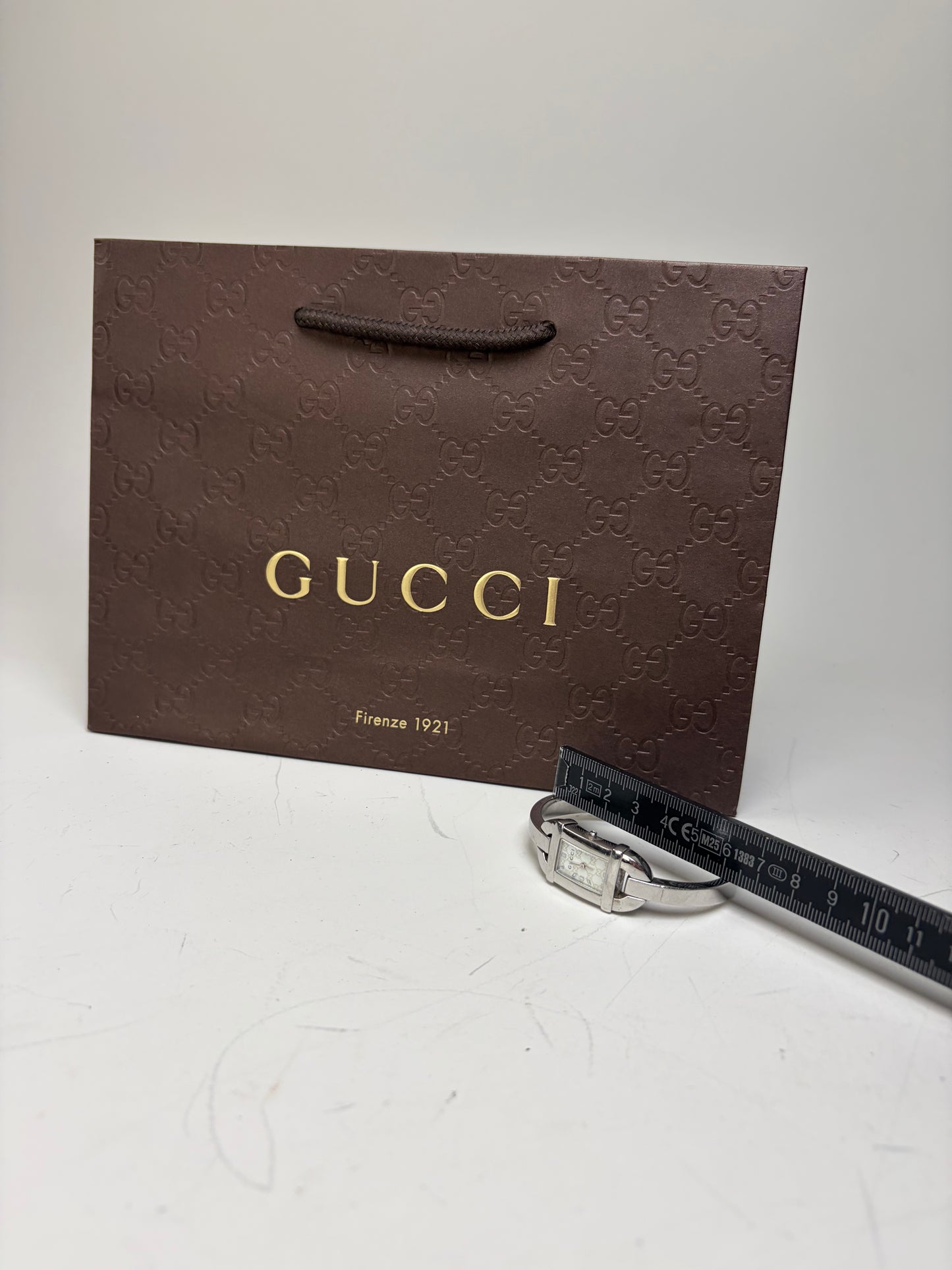 Vintage Gucci Stainless Steel Bracelet Watch Silver