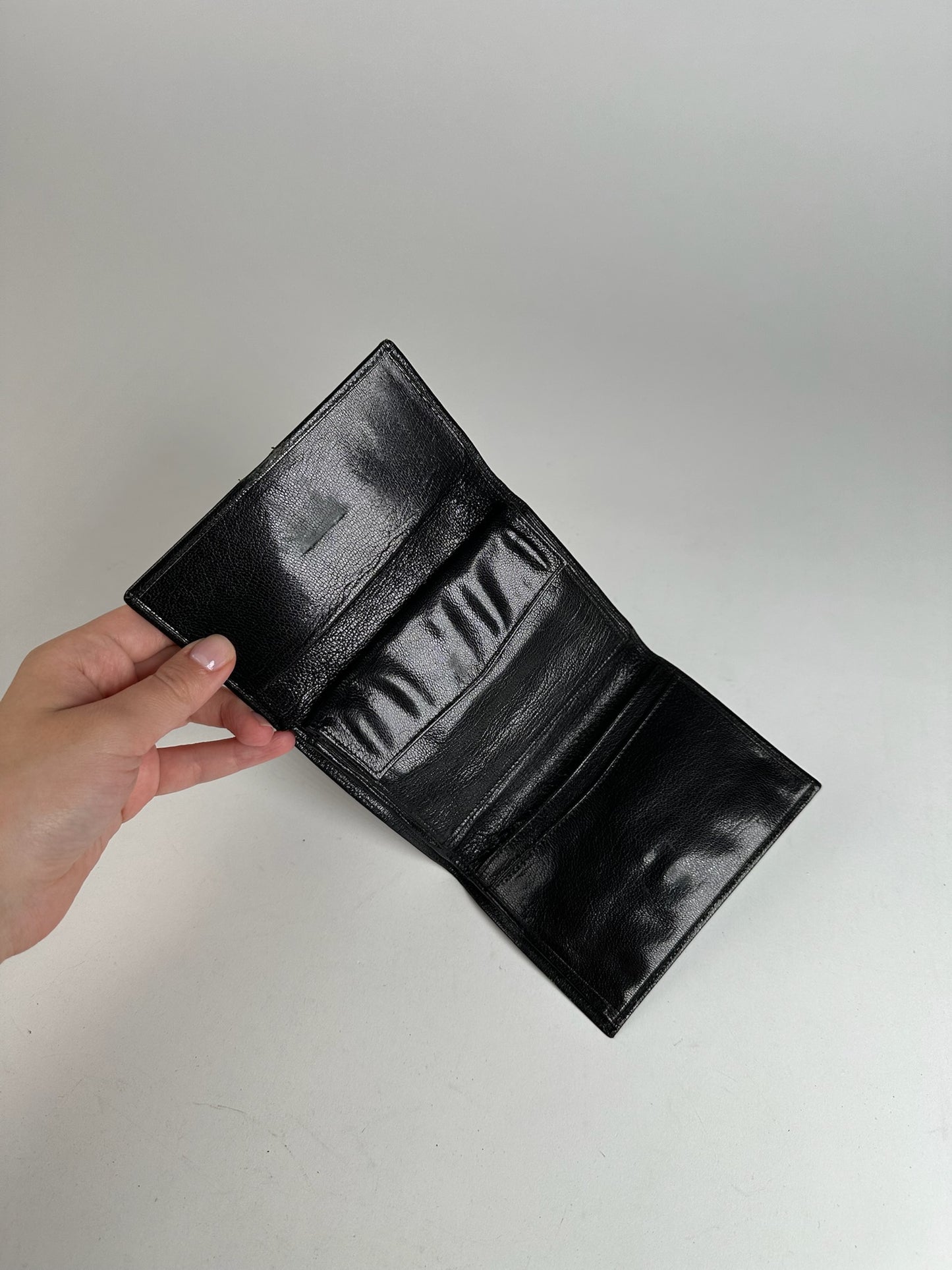 Vintage Celine Paris Leather Wallet black