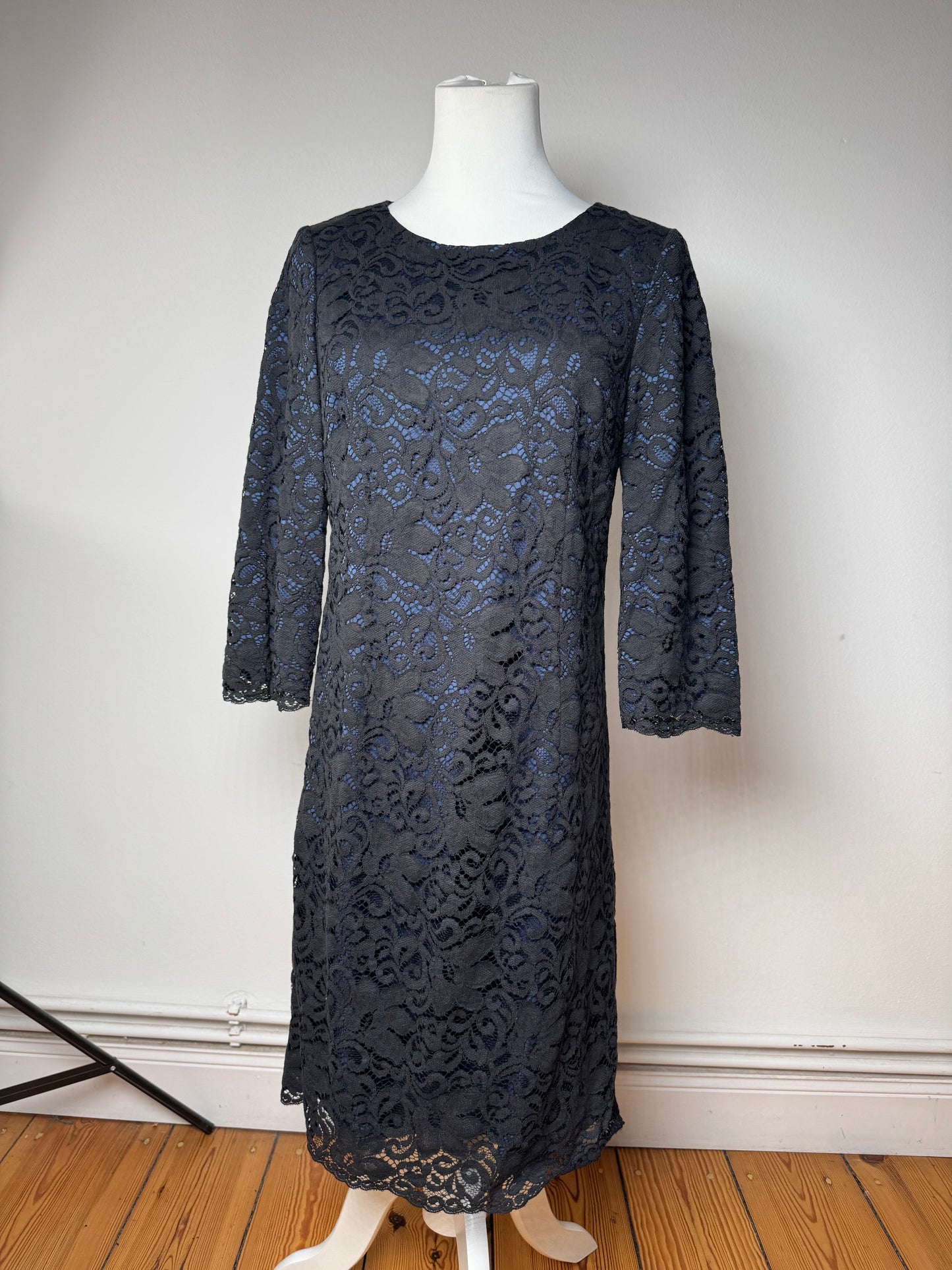 Vintage Courreges Dress Blue Black 38/M