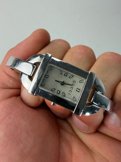 Vintage Gucci Stainless Steel Bracelet Watch Silver