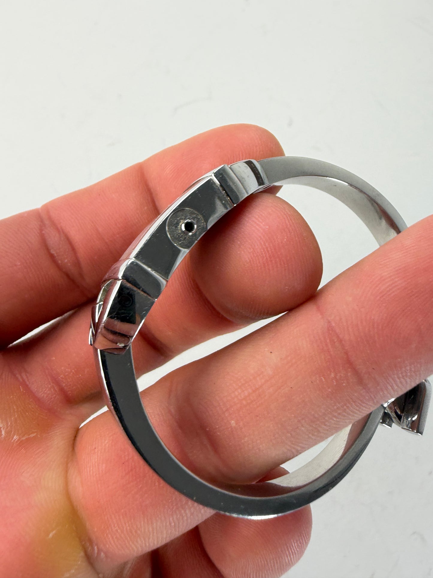 Vintage Gucci Stainless Steel Bracelet Watch Silver