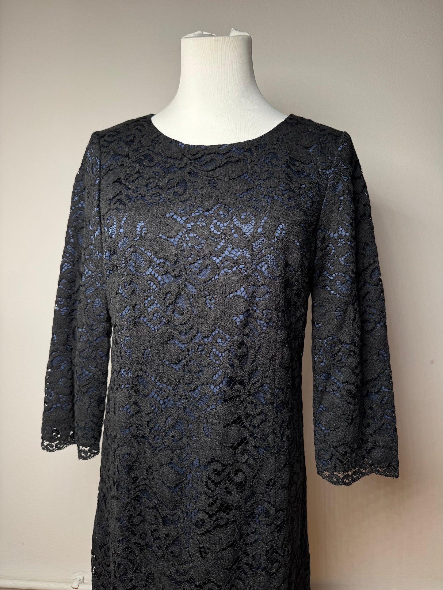 Vintage Courreges Dress Blue Black 38/M