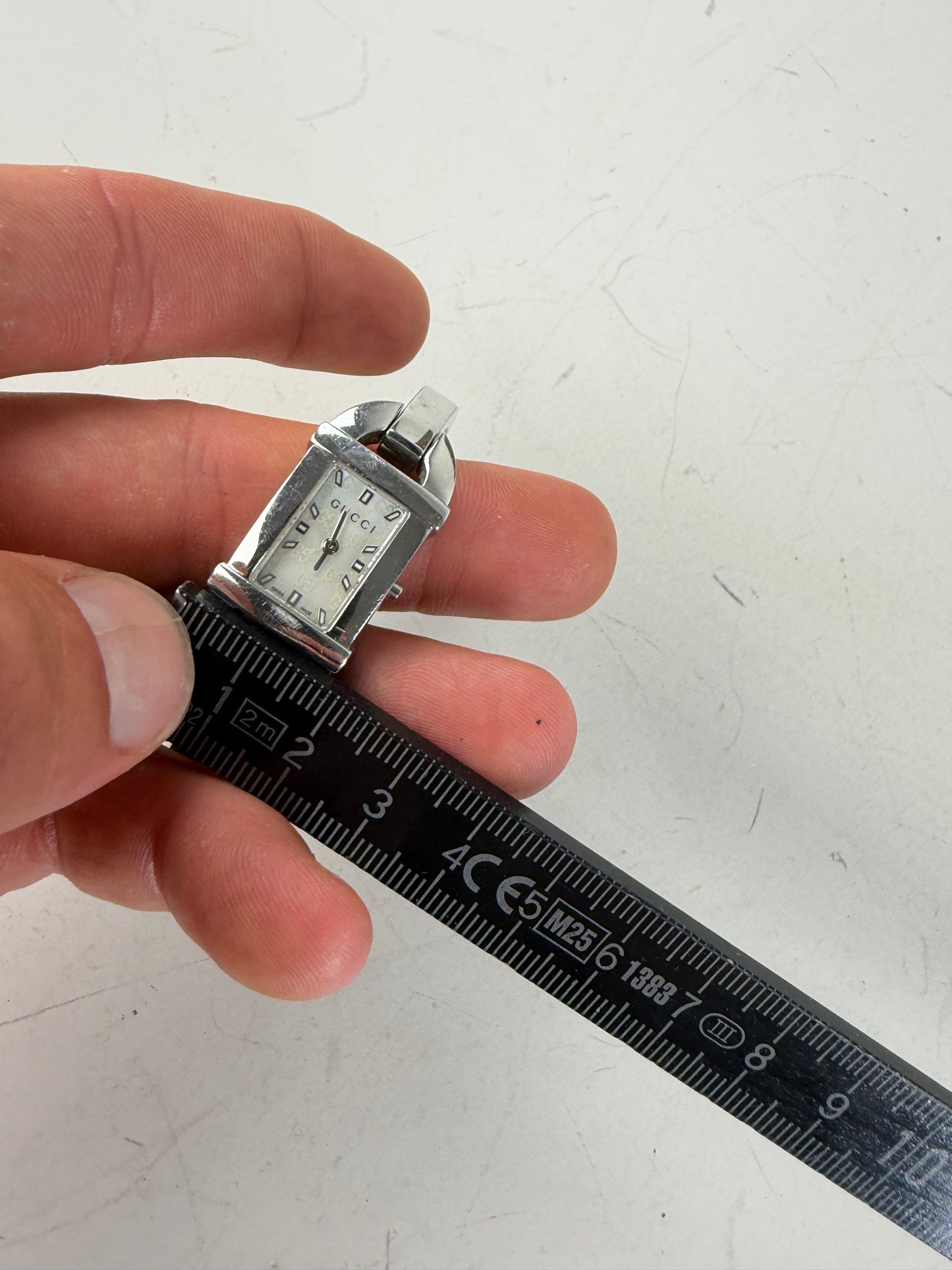 Vintage Gucci Stainless Steel Bracelet Watch Silver
