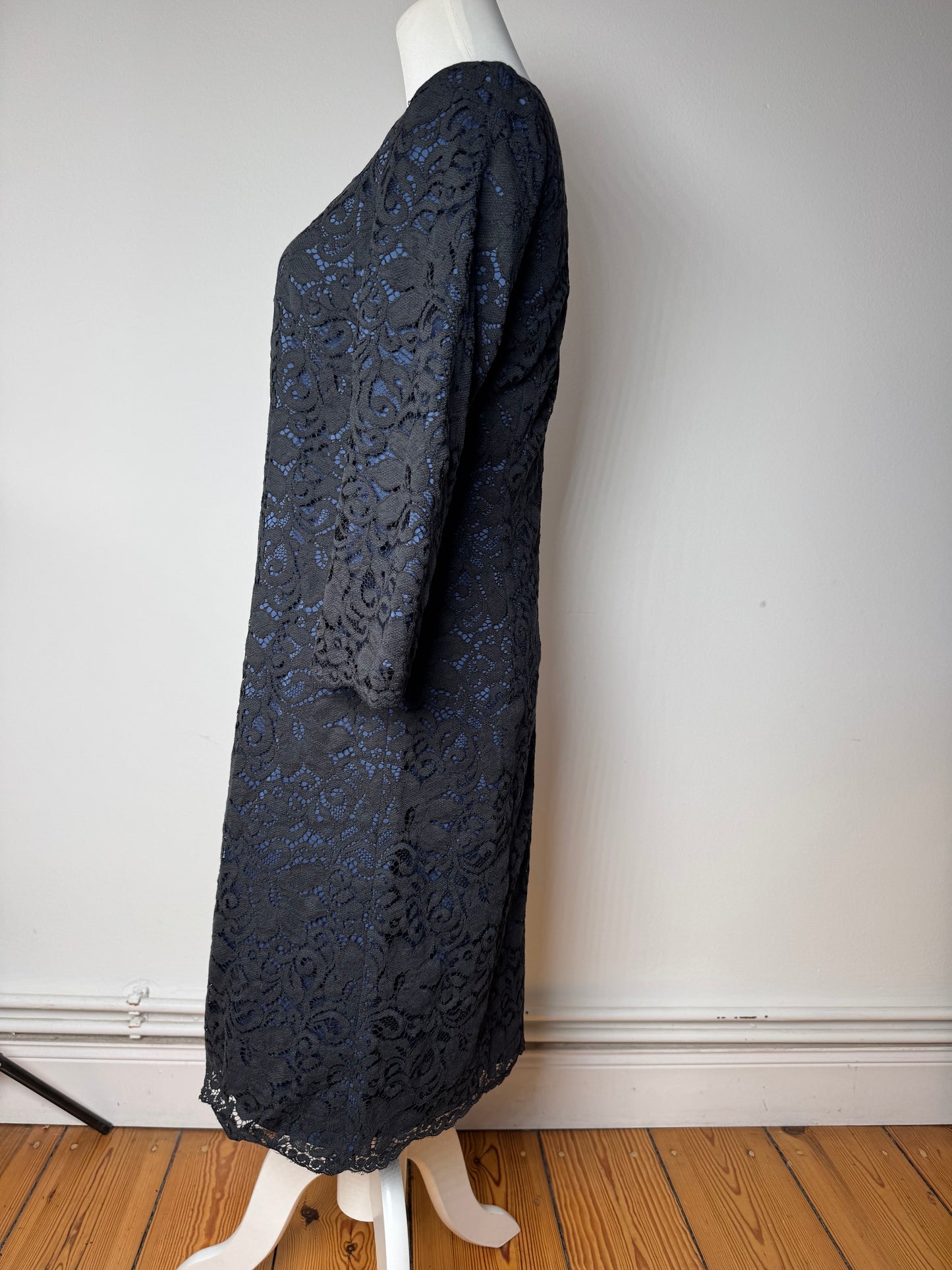 Vintage Courreges Dress Blue Black 38/M