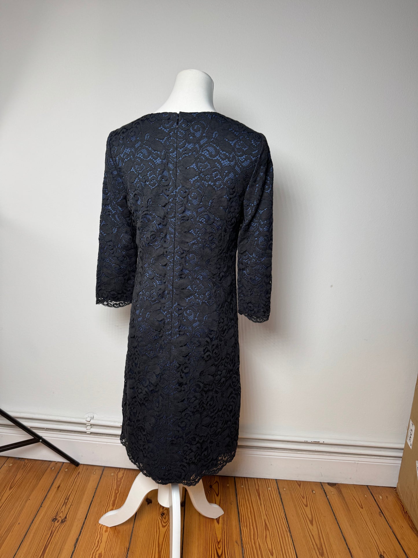 Vintage Courreges Dress Blue Black 38/M