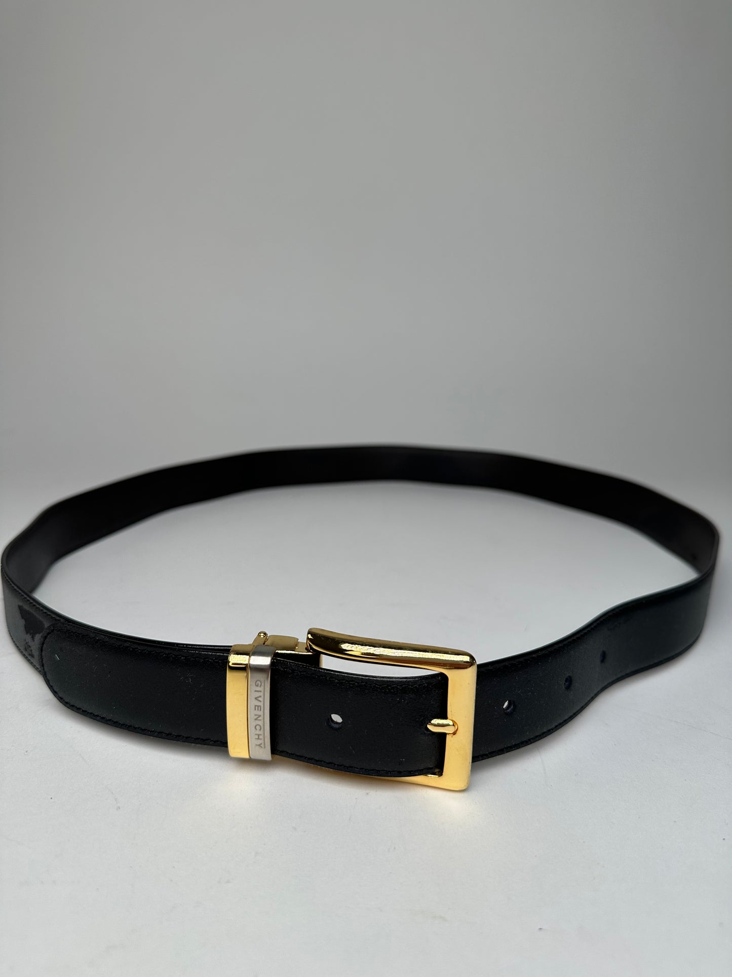 Givenchy Leather Belt Set Black New