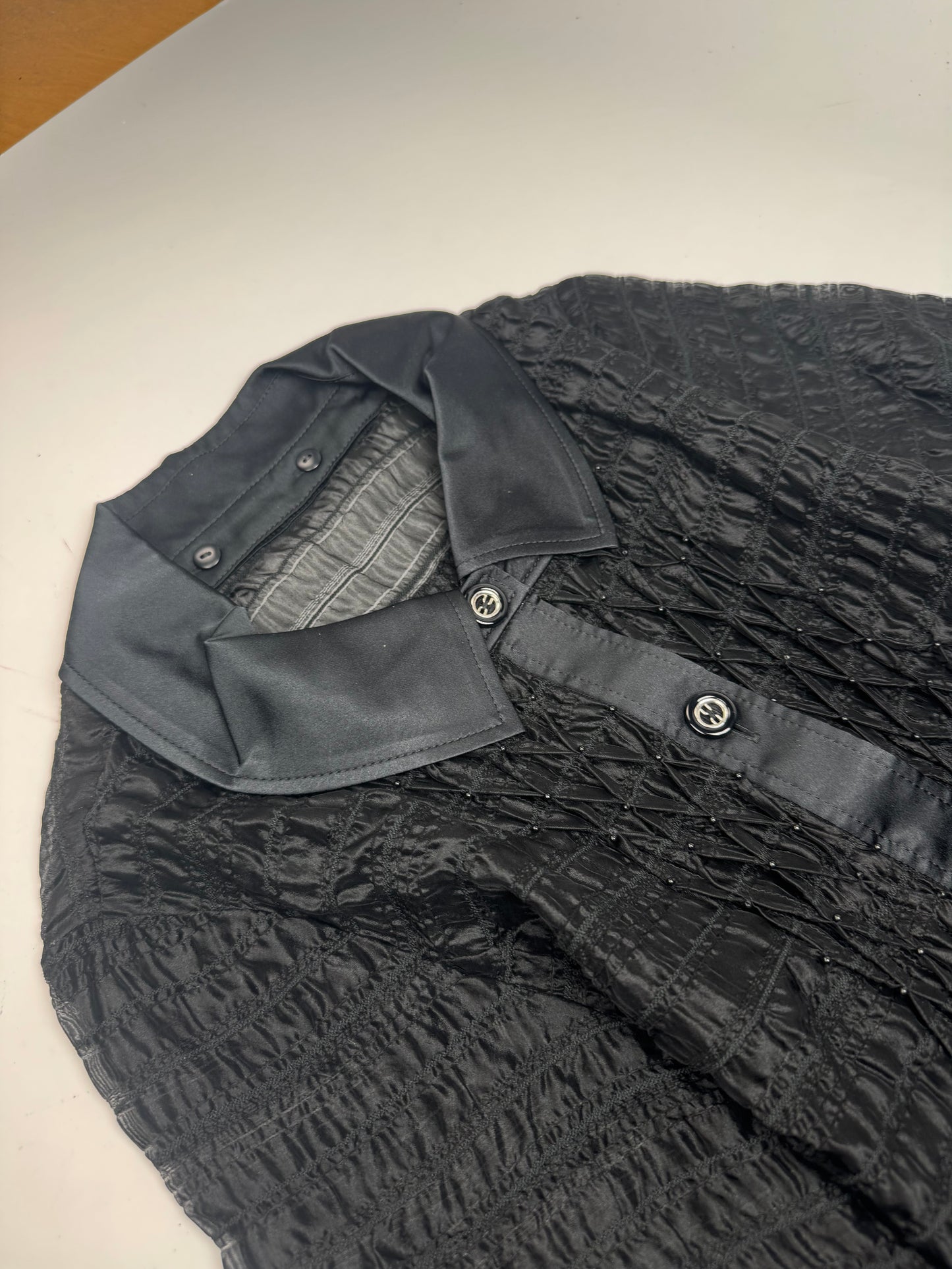 Vintage Courreges Transparent Trenchcoat Black M