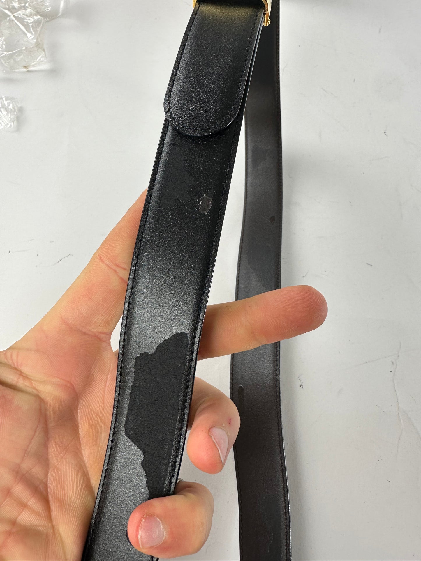 Givenchy Leather Belt Set Black New